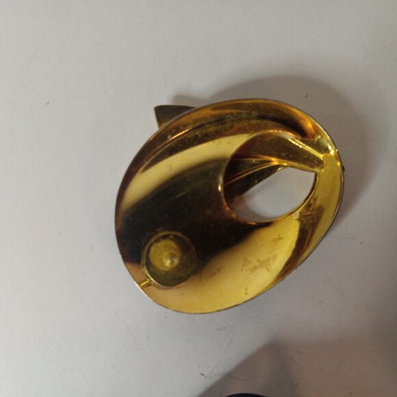 2 pairs Totally 80s Vintage Enamel Earrings Navy - Picture 2 of 11